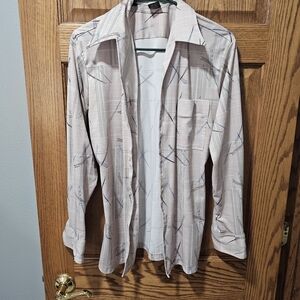 Vintage 70's Men's Lightweight Patterned Shirt.